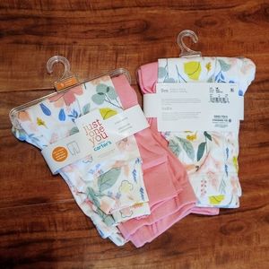 NWT Carter's Just One You Floral & Pink Pull On Pants, 9m